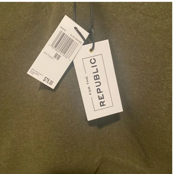 FOR THE REPUBLIC - Puff Shoulder Felted Cropped Jacket Womens Size M Olive - Picture 5 of 6